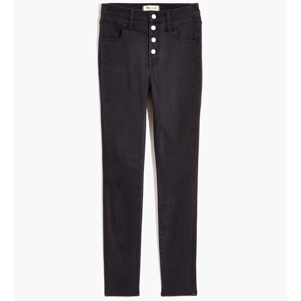 Madewell 10" High-Rise Roadtripper Jeans Button-Front Yoke Edition